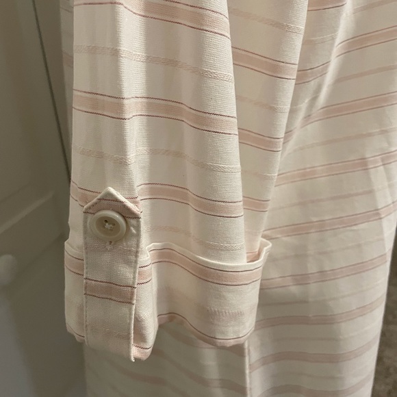 NWOT Dotti Swimsuit Coverup Button Front  Pink Metallic Thread - Picture 8 of 9